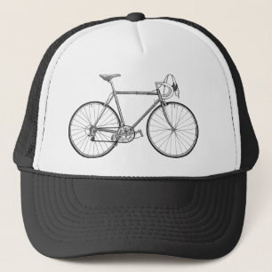 Fahrrad-Rad Vintage alte Mode cool School Retro Truckerkappe
