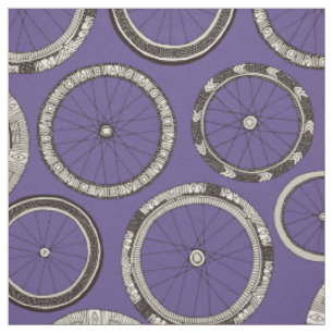 Fahrrad Räder violett Stoff