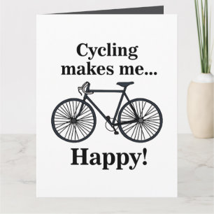 Fahrrad Radfahren Radfahren Radfahrer Geburtstag Karte