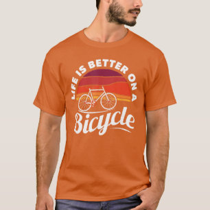 Fahrrad Radfahren Radfahrer Retrotheme Fahrrad Zit T-Shirt