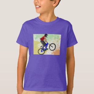 Fahrrad-Rennen-Zug trägt Spaß-Jungen-Turnier-Schic T-Shirt