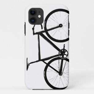 Fahrrad - Schwarz auf Weiß iPhone 11 Hülle