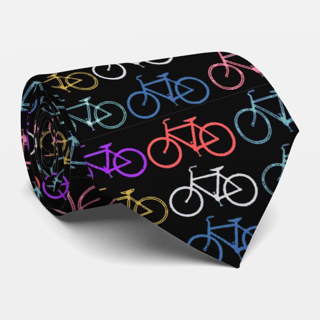 Fahrrad-Silhouette-Trendy Schatten der Krawatte (Gerollt)