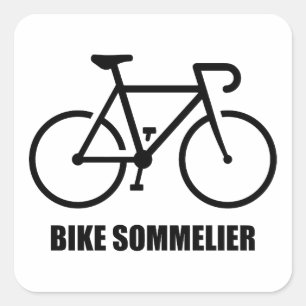 Fahrrad-Sommelier Quadratischer Aufkleber