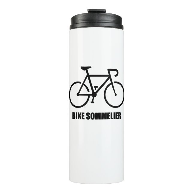 Fahrrad-Sommelier Thermosbecher (Vorderseite)