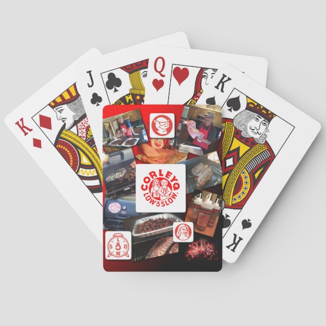 Fahrrad spielen Karten mit CorleyQ Foto Collage. Spielkarten (Rückseite)