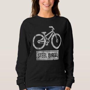 Fahrrad-Stahlleisen sind echte Fahrradfahrer Sweatshirt
