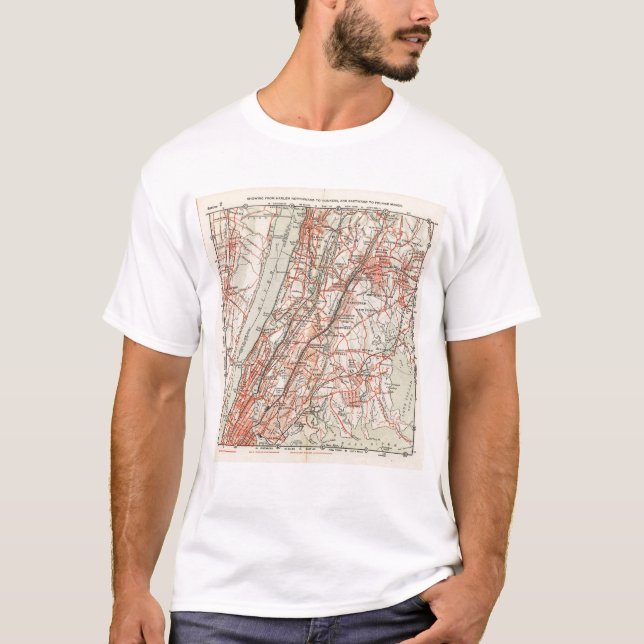 Fahrrad-Straßen in New York und in Connecticut 3 T-Shirt (Vorderseite)