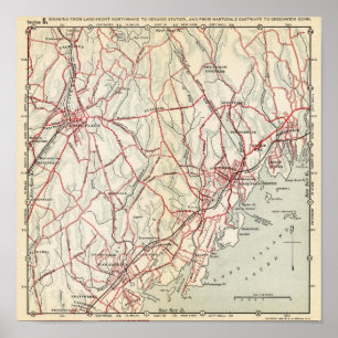Fahrrad-Straßen in New York und in Connecticut 6 Poster