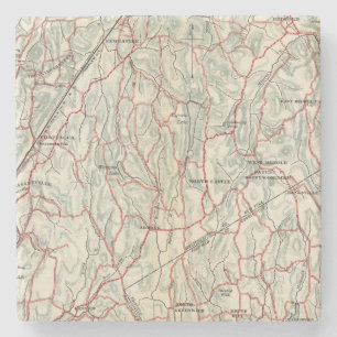 Fahrrad-Straßen in New York und in Connecticut Steinuntersetzer