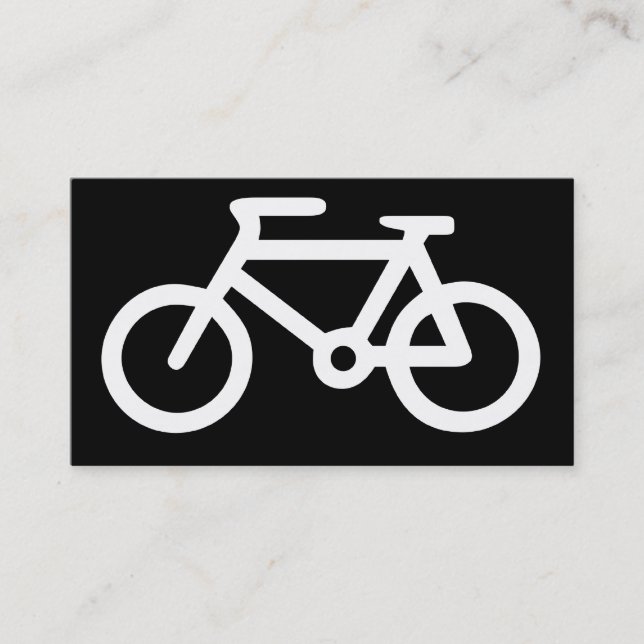 Fahrrad-Symbol Visitenkarte (Vorderseite)