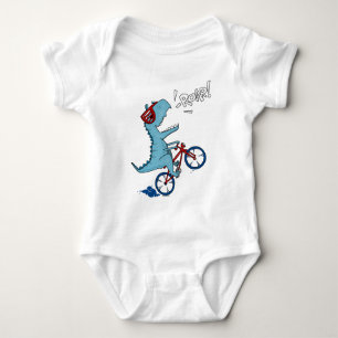 Fahrrad T-Rex Roar Baby Strampler