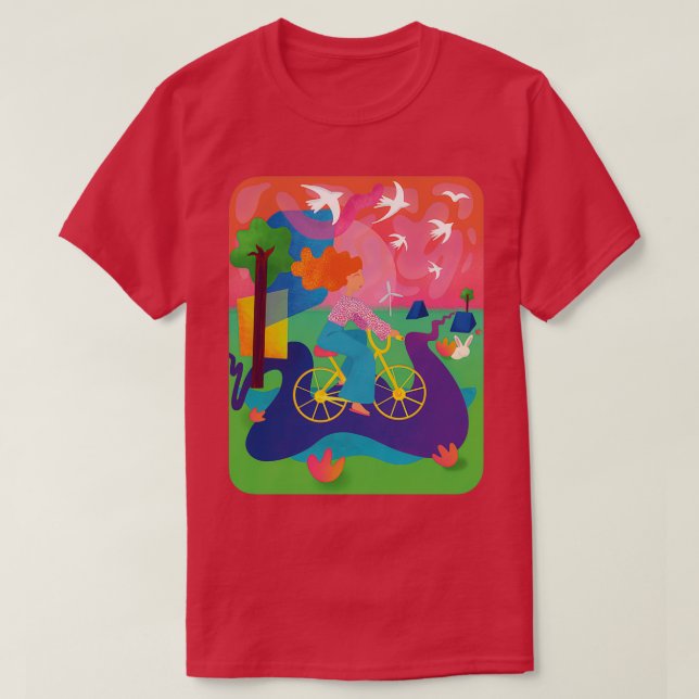 Fahrrad T-Shirt (Design vorne)