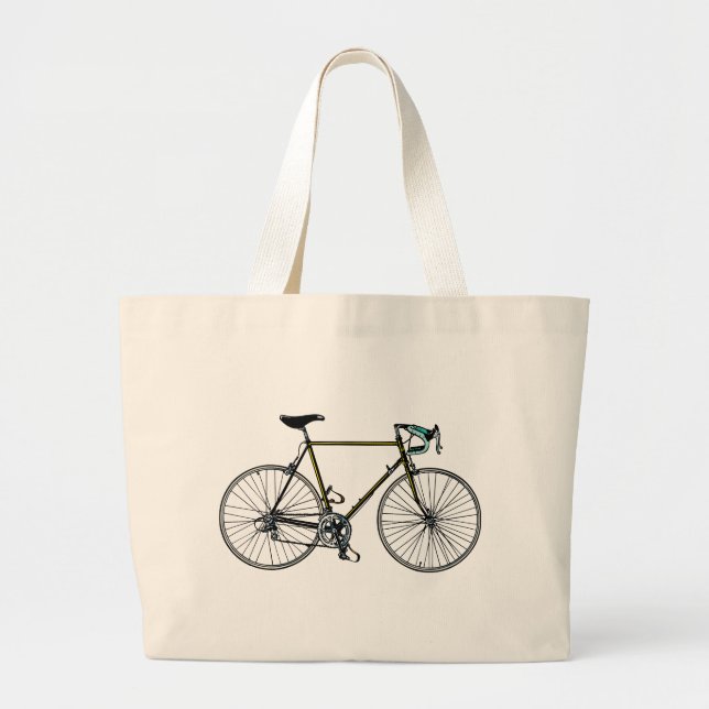 Fahrrad-Tunnel-bohrwagenTasche Jumbo Stoffbeutel (Vorne)