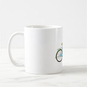 Fahrrad und Blume Kaffeetasse