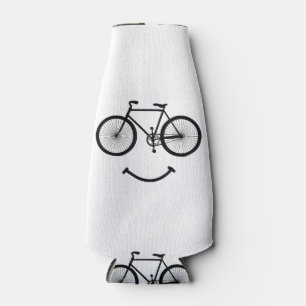Fahrrad und Lächeln T-Shirt Fahrradfahren T-Shirt Flaschenkühler