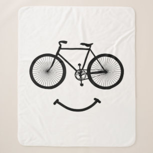Fahrrad und Lächeln T - Shirt Radfahren Tee Shirt Sherpadecke