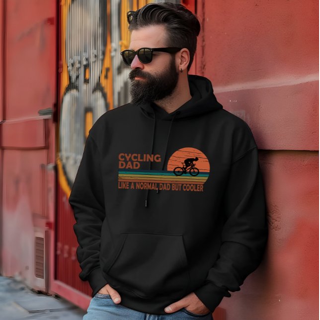 Fahrrad Vater wie ein normaler Vater, aber cooler Hoodie (Von Creator hochgeladen)