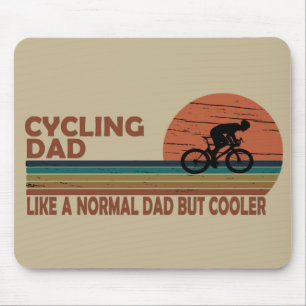 Fahrrad Vater wie ein normaler Vater, aber cooler Mousepad