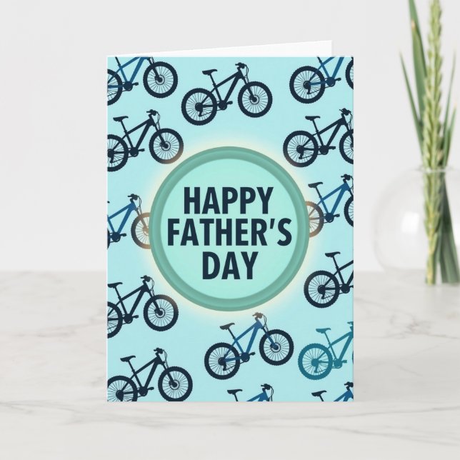 Fahrrad Vatertagskarte Karte (Vorderseite)