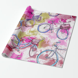 Fahrrad-Verpackungspapier in farbenfrohem Tiedye-D Geschenkpapier