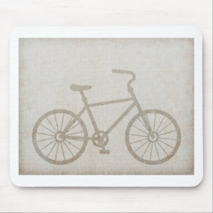 Fahrrad Vintage Sport Frieden Liebe Schicksal Mousepad