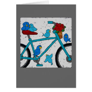 Fahrrad-Vogelkarte