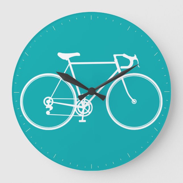 Fahrrad-Wanduhr Große Wanduhr (Vorderseite)
