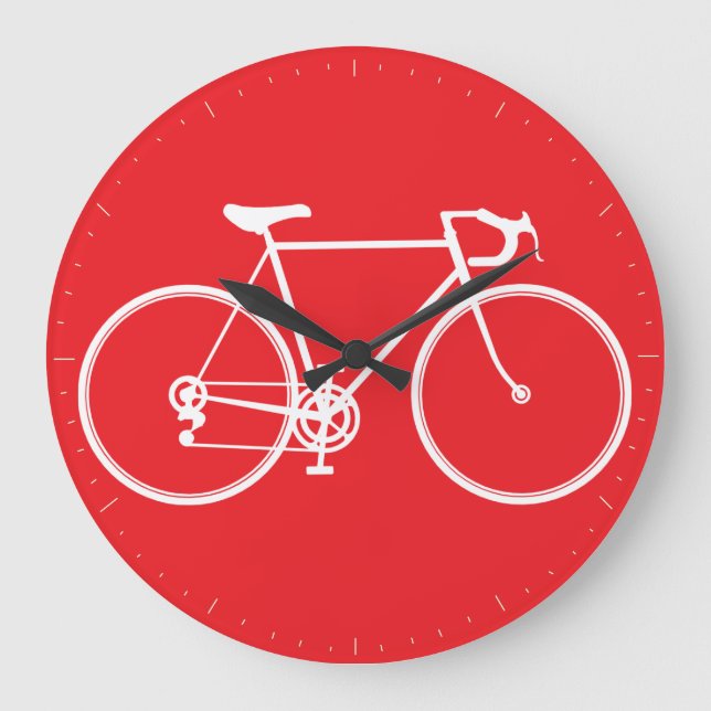 Fahrrad-Wanduhr Große Wanduhr (Vorderseite)