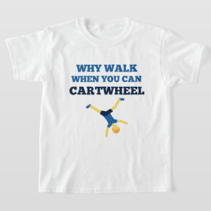 Fahrrad, warum gehen, wenn Sie das Auto blau T-Shirt