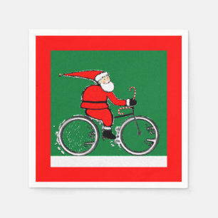 Fahrrad Weihnachtsfeiertag Serviette