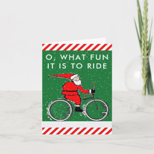 Fahrrad-Weihnachtskarten Feiertagskarte