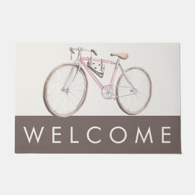 Fahrrad-Willkommensmatte Fußmatte (Vorderseite)