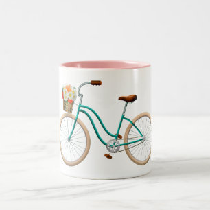 Fahrrad Zwei-Ton-Kaffee-Tasse Zweifarbige Tasse