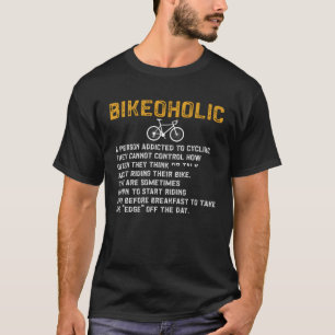 Fahrradalkohol Eine Person, die zum Fahrrad B best T-Shirt
