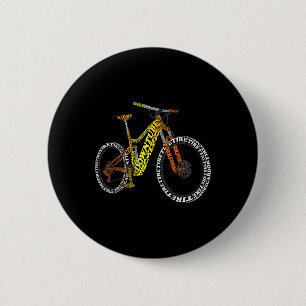 Fahrradanatomie Mountainbike MTB Teile Lustiges Fa Button