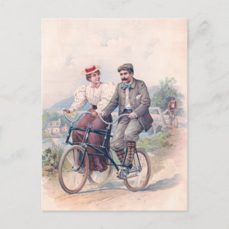 Fahrradausbau, 1896 postkarte