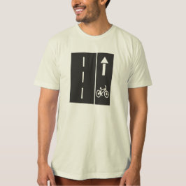Fahrradbahn auf der Straße T-Shirt