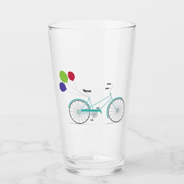 Fahrradballons Glas (Vorderseite)