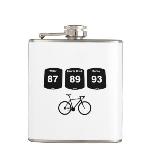 Fahrradbrennstoff: Wasser, Sportgetränk, Kaffee Flachmann