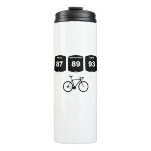 Fahrradbrennstoff: Wasser, Sportgetränk, Kaffee Thermosbecher