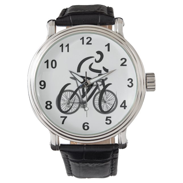 Fahrraddesign Armbanduhr (Vorderseite)