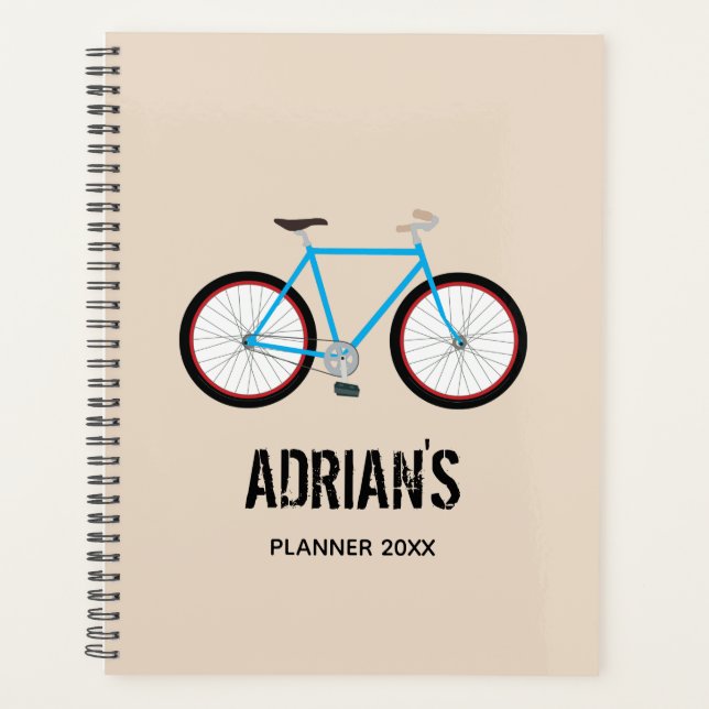 Fahrraddesign Name Planer Terminkalender (Vorderseite)