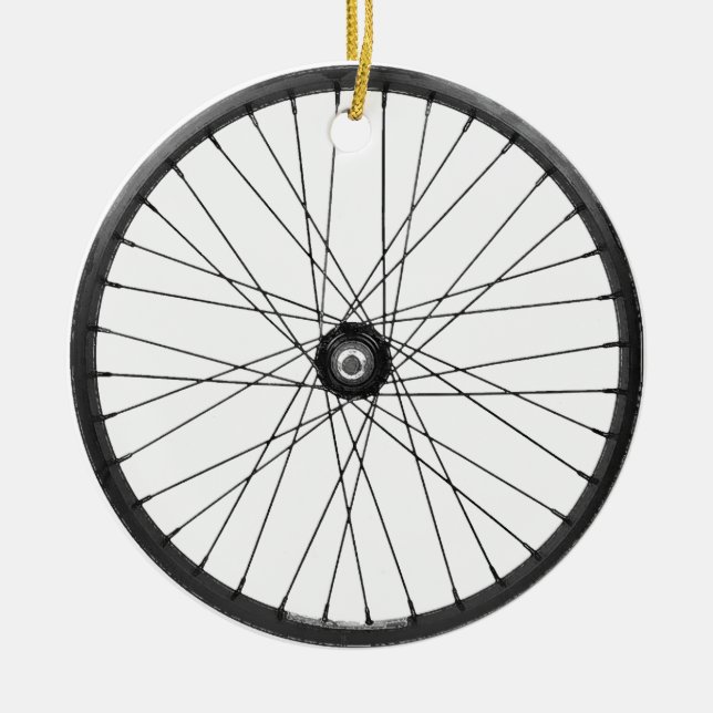 Fahrraddrahtrad Keramikornament (Vorne)