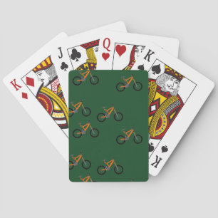 Fahrräder auf Grün Spielkarten