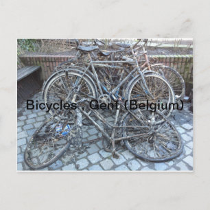 Fahrräder, Gent (Belgien) Postkarte