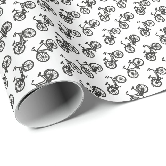 Fahrräder Geschenkpapier (Rolleneckpunkt)
