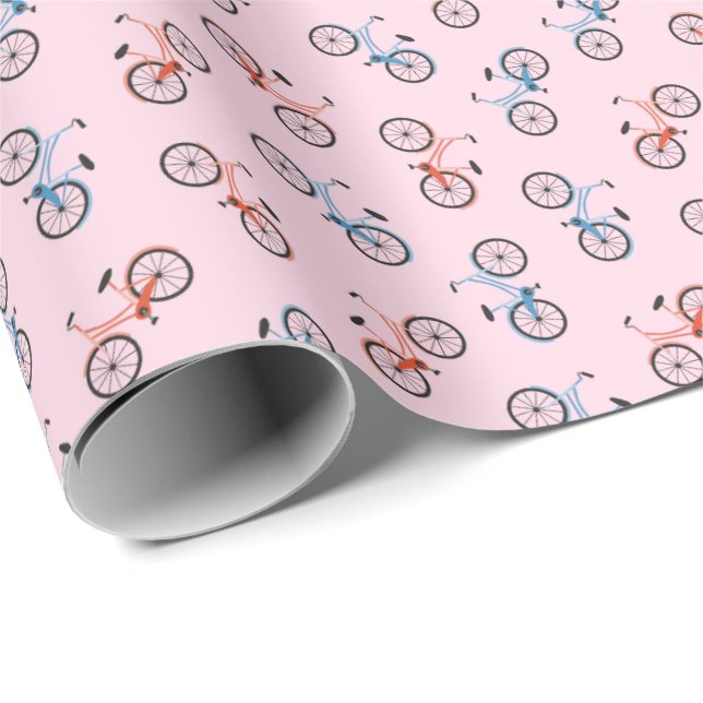Fahrräder Geschenkpapier (Rolleneckpunkt)