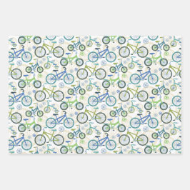 Fahrräder Geschenkpapier Set