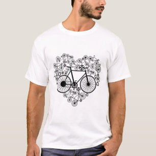 Fahrräder Herz Süß Mtb Straße Rennen Fahren Liebha T-Shirt